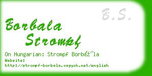 borbala strompf business card